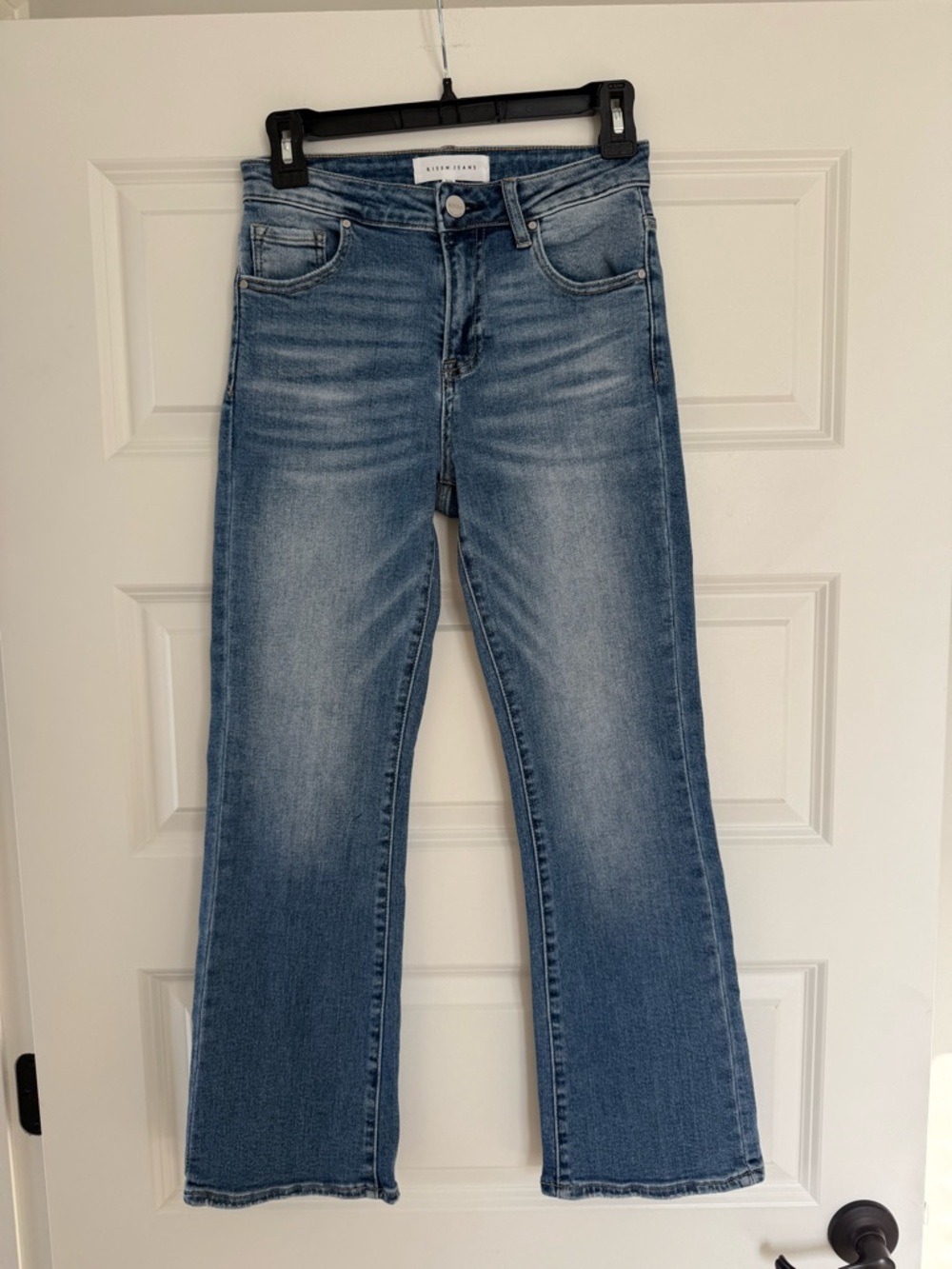 Risen Straight Leg Jeans